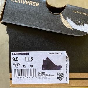 Converse black high top
